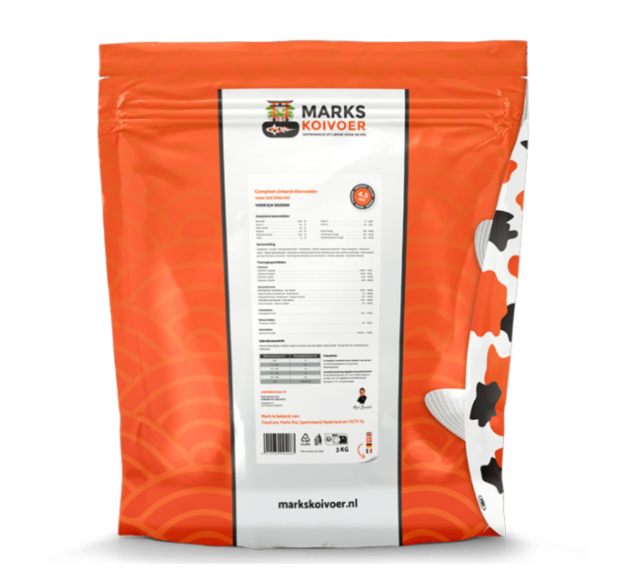 Marks Koivoer 4,5mm zinkend (3kg)