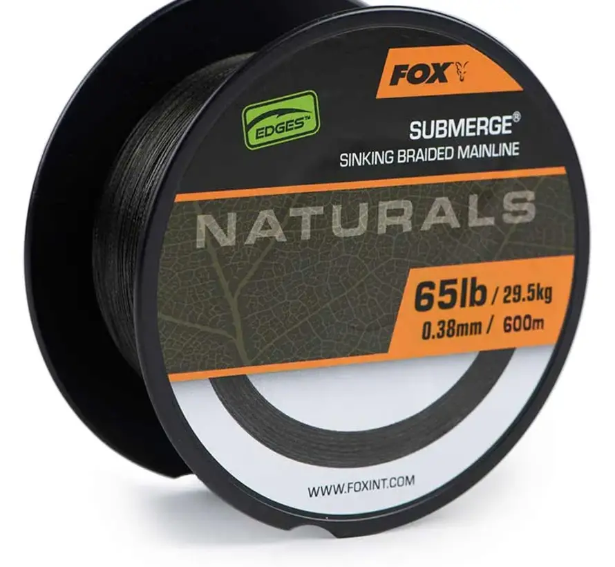 Fox Submerge Naturals Sinking Braid X 600m 0.38mm 65lb