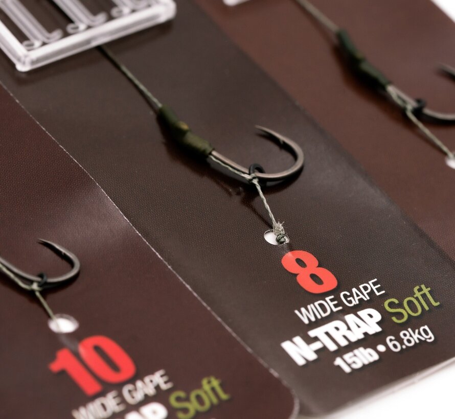 Korda: N-Trap DF Rig Wide Gape Size 4 Barbed