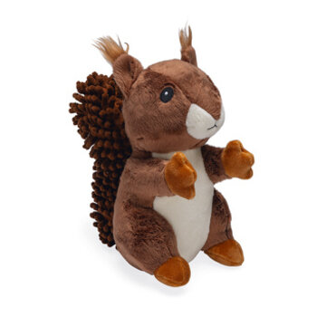 Beeztees Beeztees Eekhoorn Robi - Hondenspeelgoed - Pluche - Bruin - 23x14x24cm