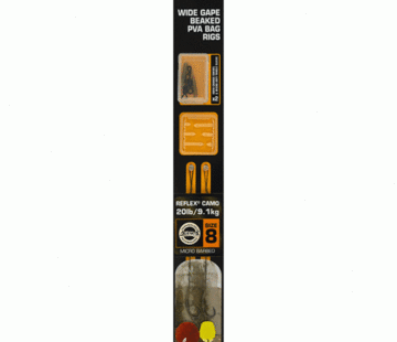 Fox Fox Edges Wide Gape Beaked PVA Bag Rigs 20lb Size 8