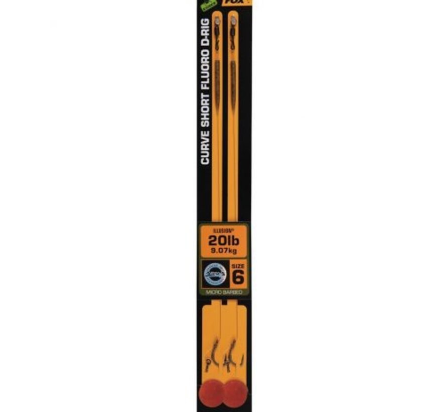 Fox Edges Curve Short Fluoro D-Rig 6 20lb Illusion x 2