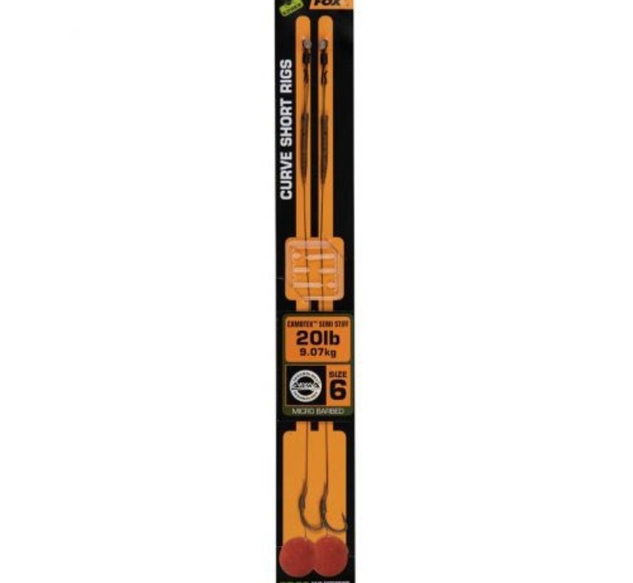 Fox Edges Curve Short Camotex Semi Stiff Rig Size 6 2st