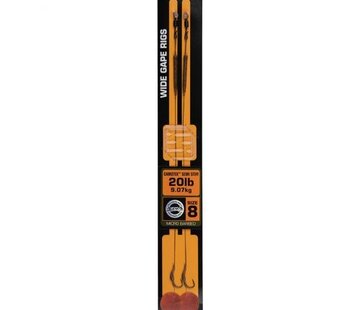 Fox Fox Edges Wide Gape Camotex Semi Stiff Rig Size 8