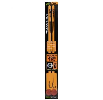 Fox Fox Edges Wide Gape Camotex Semi Stiff Rig Size 8