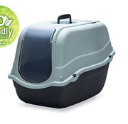 Beeztees Romeo Eco - Kattenbak Lichtblauw/Zwart 57x39x41 cm