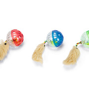 Beeztees Beeztees Rinkelballetjes met Veer Kattenspeelgoed Assorti