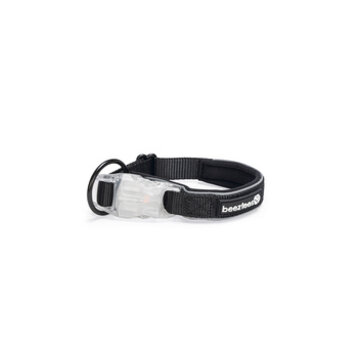 Beeztees Beeztees Safety Gear Parinca Hondenhalsband LED Nylon Zwart 35-40x20cm