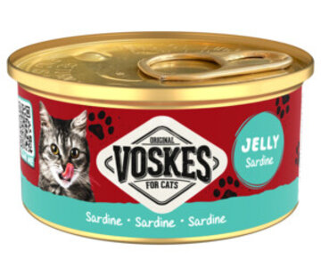 Voskes Voskes Kattenvoer in Gelei Sardine 85g