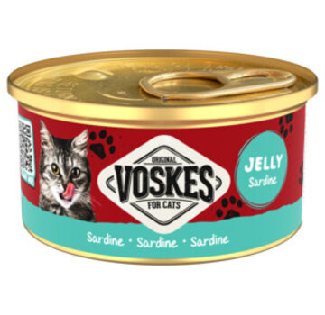 Voskes Voskes Kattenvoer in Gelei Sardine 85 gr