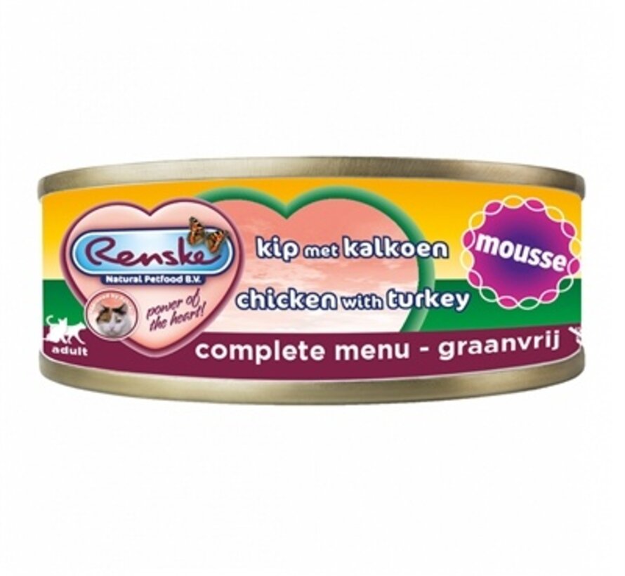 Renske Vers Kat Mousse Kip/Kalkoen 70g