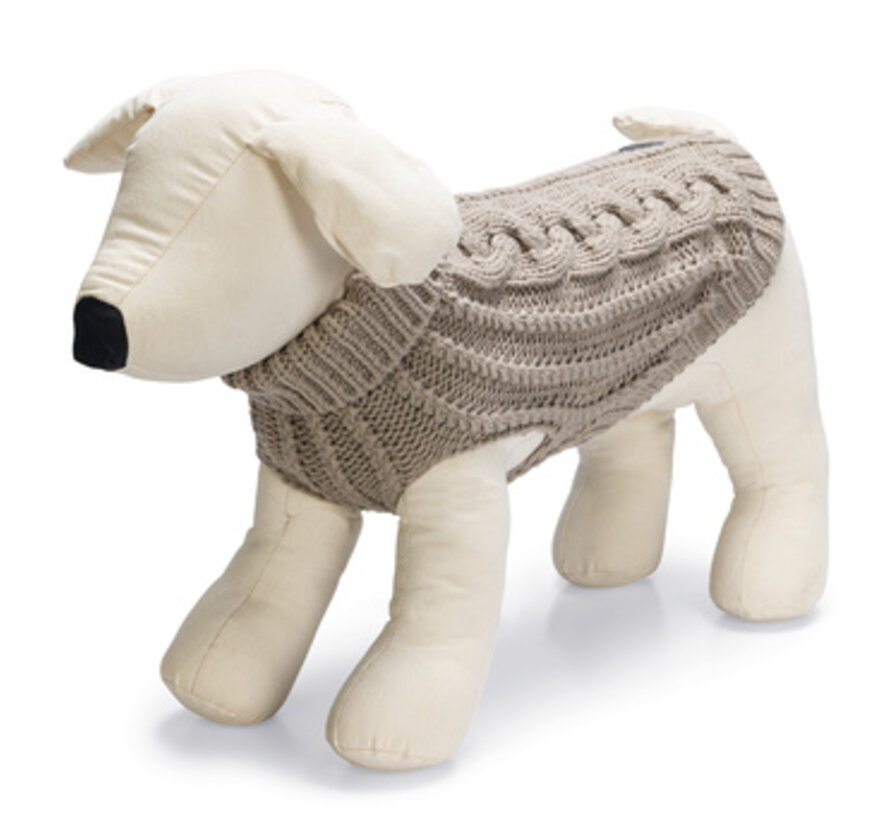 Designed by Lotte Haida Hondentrui Beige Maat M 28cm