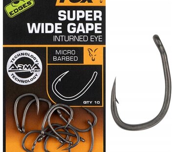 Fox Fox Edges Super Wide Gape Inturned Eye Size 4