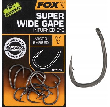 Fox Fox Edges Super Wide Gape Inturned Eye Size 4