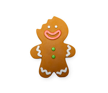 Beeztees Beeztees Kerst Gingerbread Man Latex Bruin