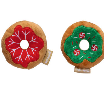 Beeztees Beeztees Kerst Donuts Pluche Assorti 12x12x3cm