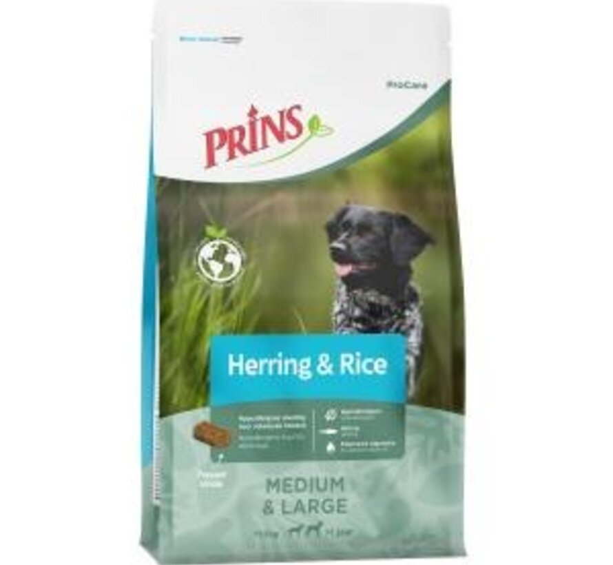 Prins Procare Adult Hypoallergeen Haring&Rijst 12kg