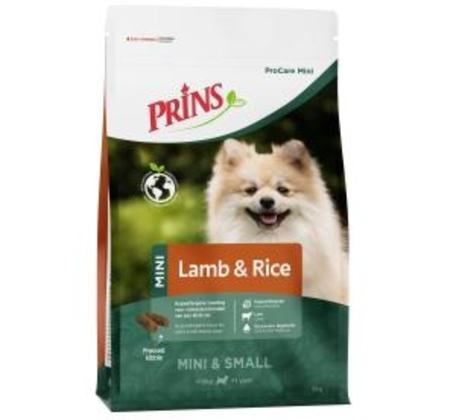 Prins ProCare Mini Hypoallergic Lam Rijst 3kg