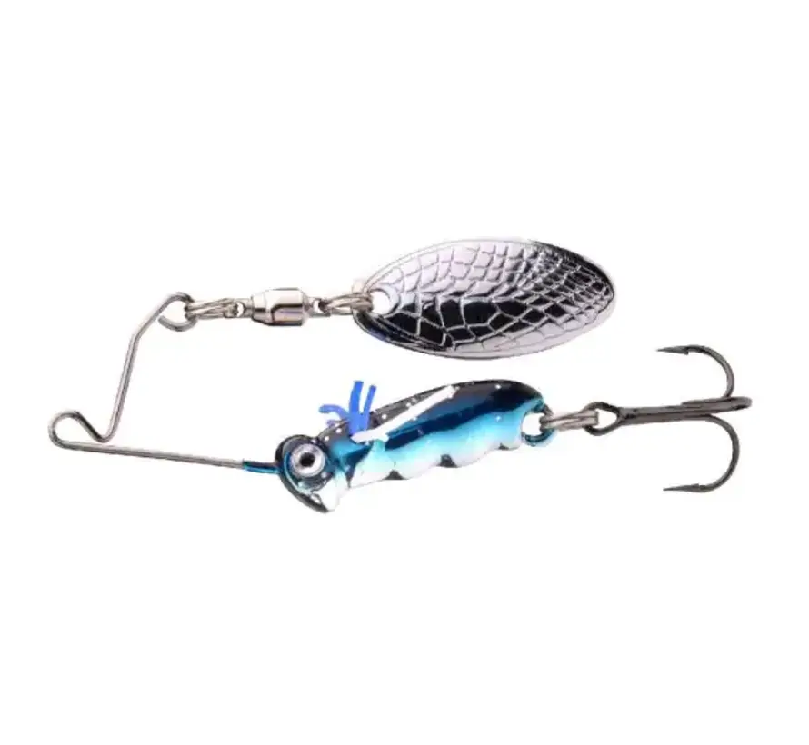 Spro Larva Spinnerbait 4cm 7gr Chrome Blue
