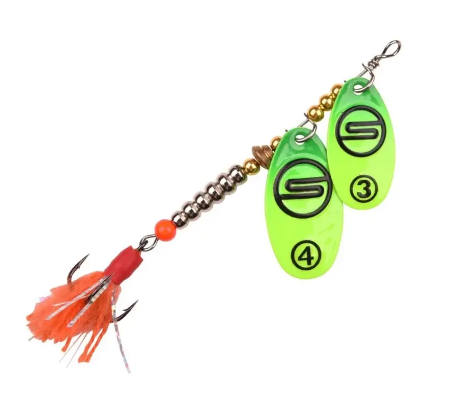 Spro Splash Tandem Spinner Firetiger Maat #3-#4 9gr