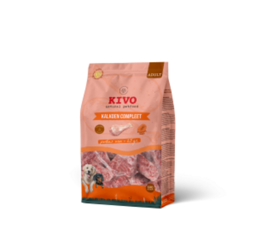 Kivo Kalkoen Compleet Porties 500gr