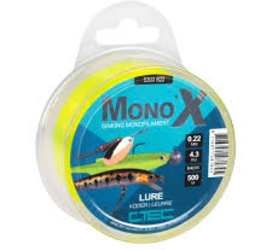 C-TEC Mono X Lure Yellow 0.30mm 7.6kg 400m