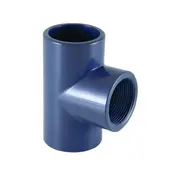 PVC T-stuk 90° 2 x Ø20mm x ½" Binnendraad PN10