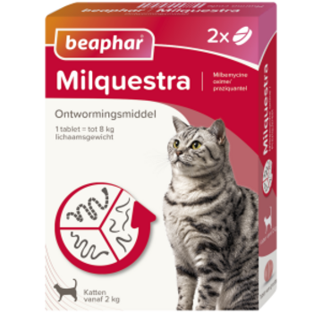 Beaphar Beaphar Milquestra kat 2 - 12kg ( 2 tab)