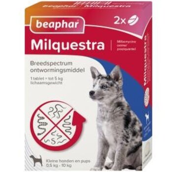Beaphar Beaphar Milquestra Hond Klein/Pup 0.5 - 10kg (2 tab)
