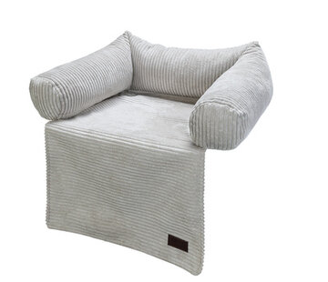 Designed by Lotte Designed by Lotte Bankkussen Ribbed lichtgrijs (50x45)