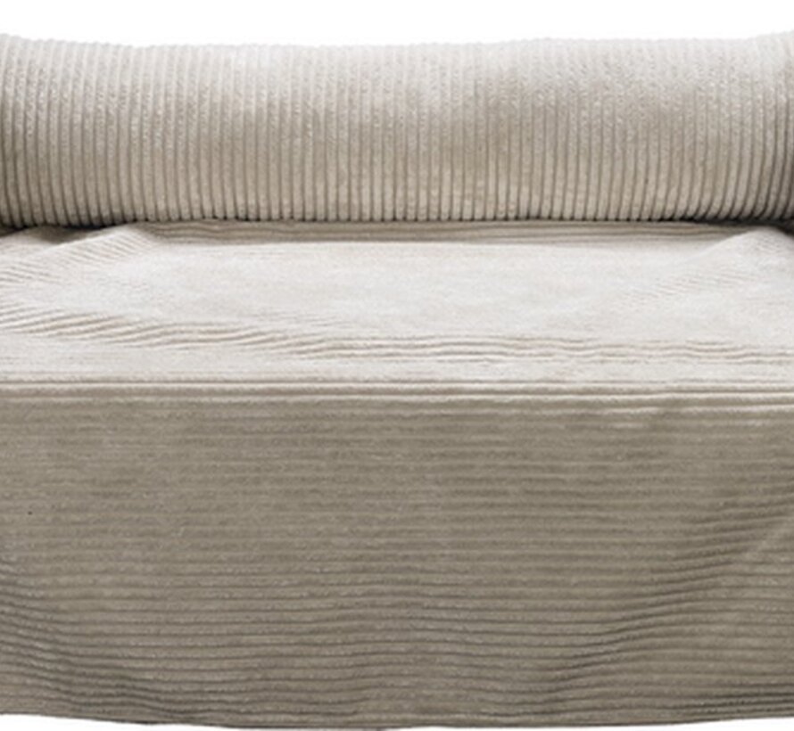 Designed by Lotte Bankkussen Ribbed lichtgrijs (50x45)