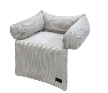 Designed by Lotte Designed by Lotte Bankkussen Ribbed lichtgrijs (90x55)