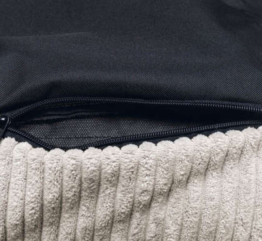 Designed by Lotte Bankkussen Ribbed lichtgrijs (70x50)