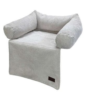 Designed by Lotte Designed by Lotte Bankkussen Ribbed lichtgrijs (70x50)