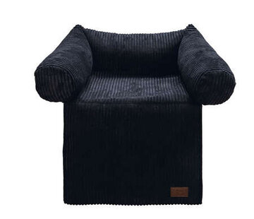 Designed by Lotte Designed by Lotte Bankkussen Ribbed antraciet (70x50)