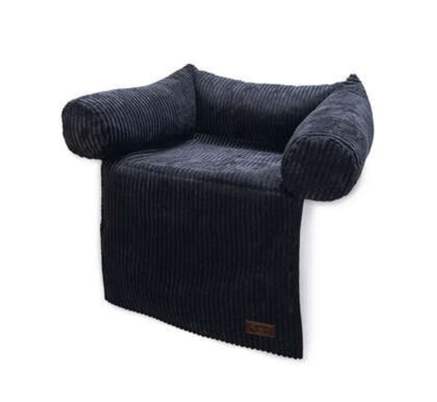 Designed by Lotte Bankkussen Ribbed antraciet (70x50)