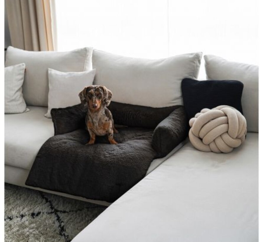 Nuzzle Sofa Bed Donkergrijs 75x65 cm