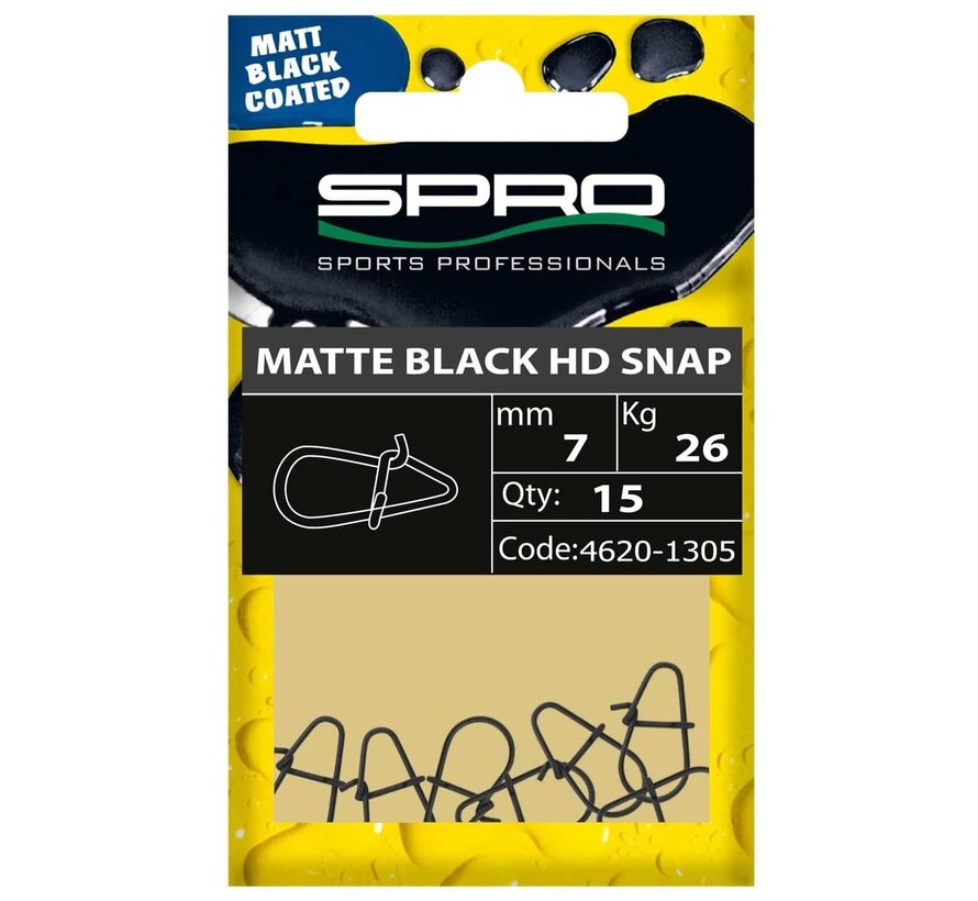 Spro Matte Black HD Snap #4.5mm