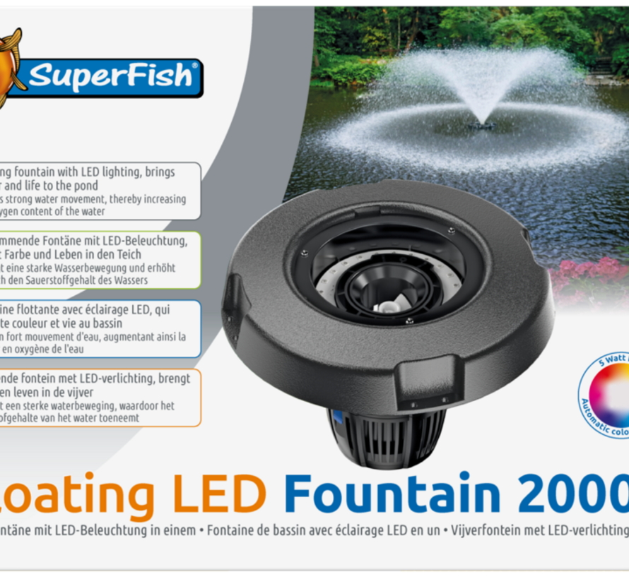 SuperFish Floating Led Fountain 20000