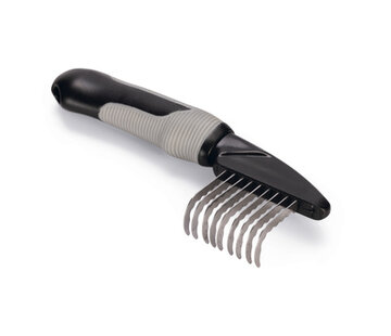 Beeztees Beeztees Klittenkam Grof Zwart/Grijs (19cm)