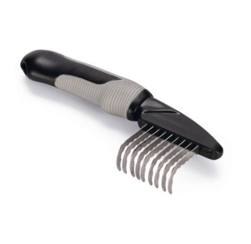 Beeztees Beeztees Klittenkam Grof Zwart/Grijs (19cm)