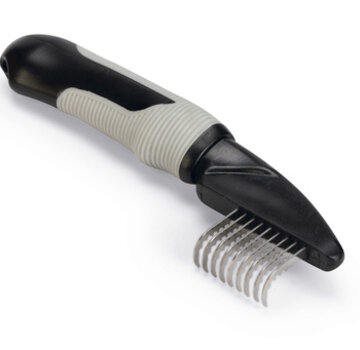 Beeztees Beeztees Klittenkam Middel Zwart/Grijs (19cm)