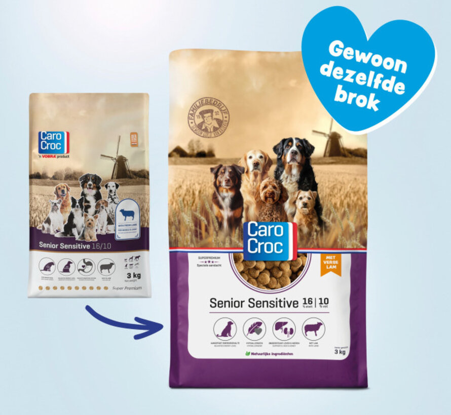 CaroCroc Senior Sensitive 3kg