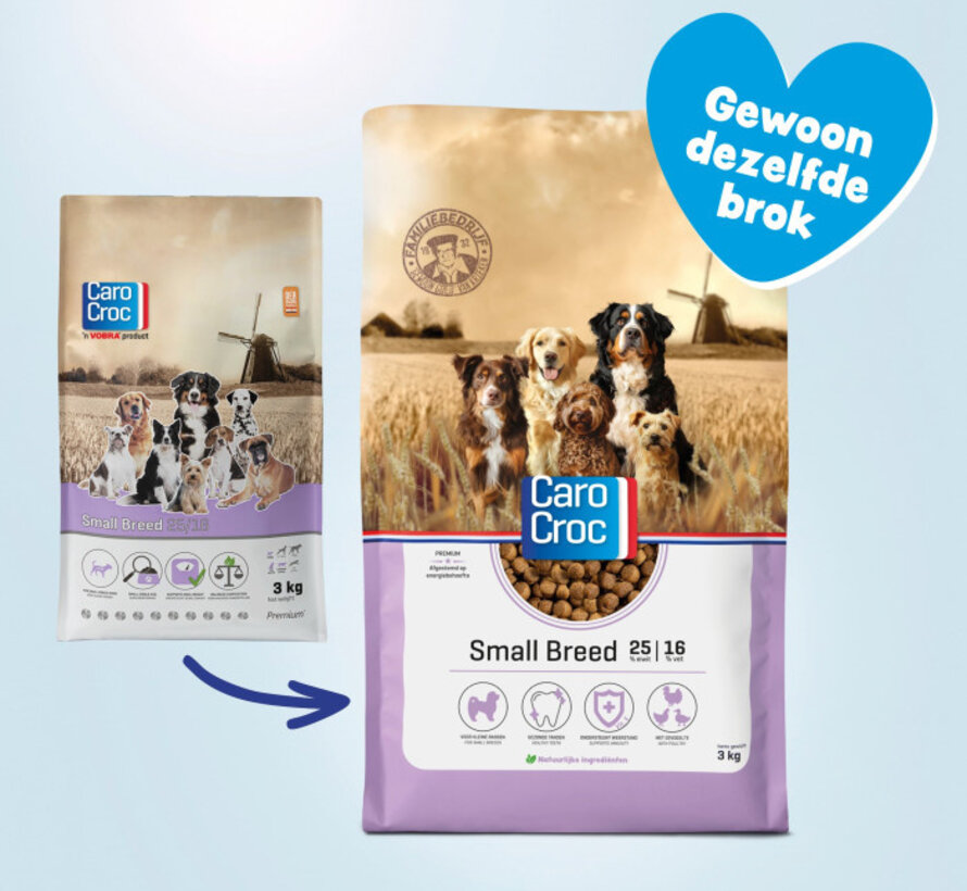 CaroCroc Small Breed 3kg