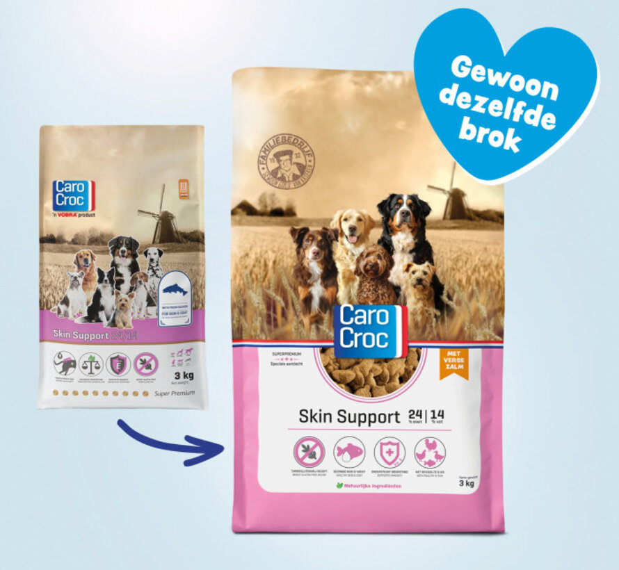 CaroCroc Skin Support Zalm 3kg