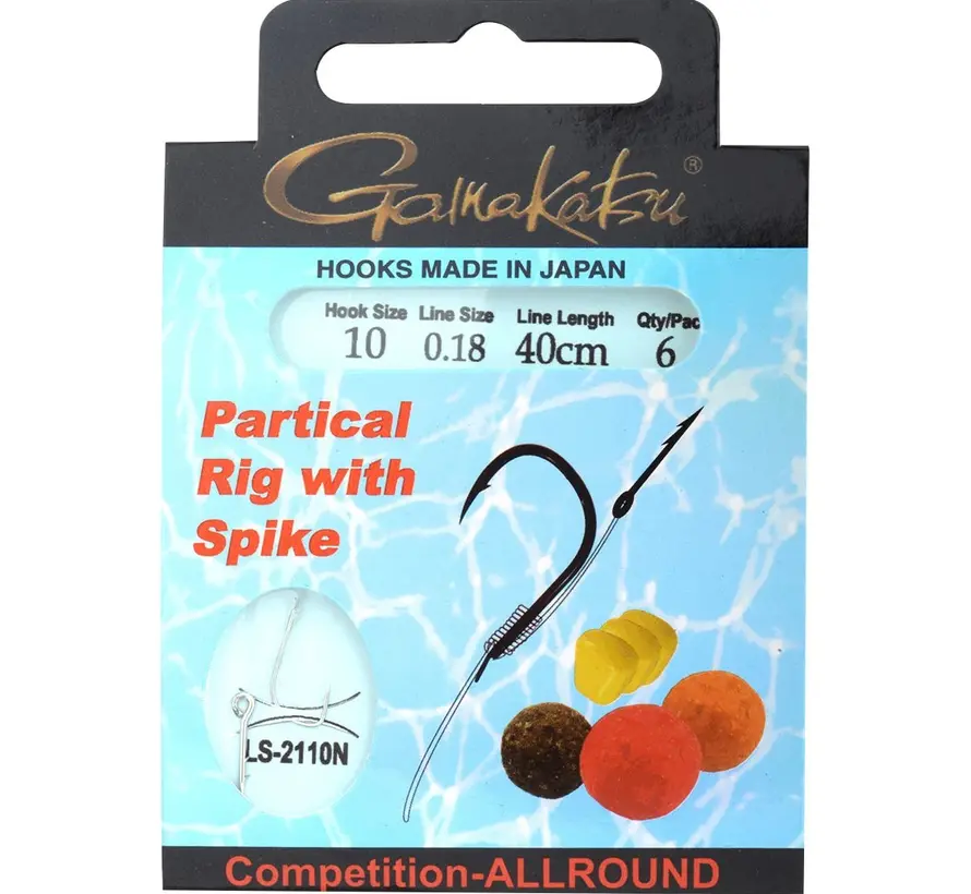 Gamakatsu Booklet Partical Rig Spike Nickel #14-0.16mm 40cm