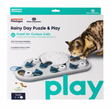 Petstages Petstages Nina Ottosson cat puzzle & play rainy day white 1st