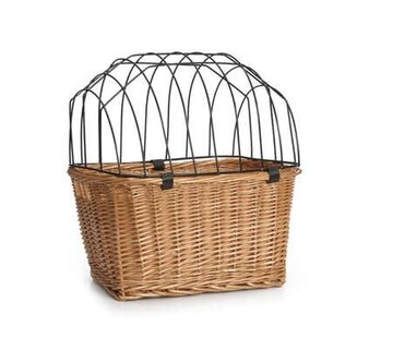 Beeztees Beeztees Rieten Fietsmand met Kap