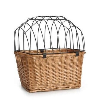 Beeztees Beeztees Rieten Fietsmand met Kap