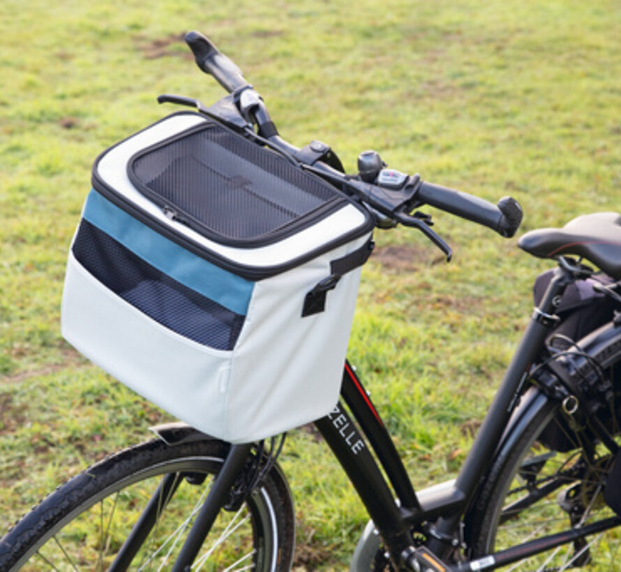 Beeztees Nylon Fietsmand Xoex Grijs/Blauw